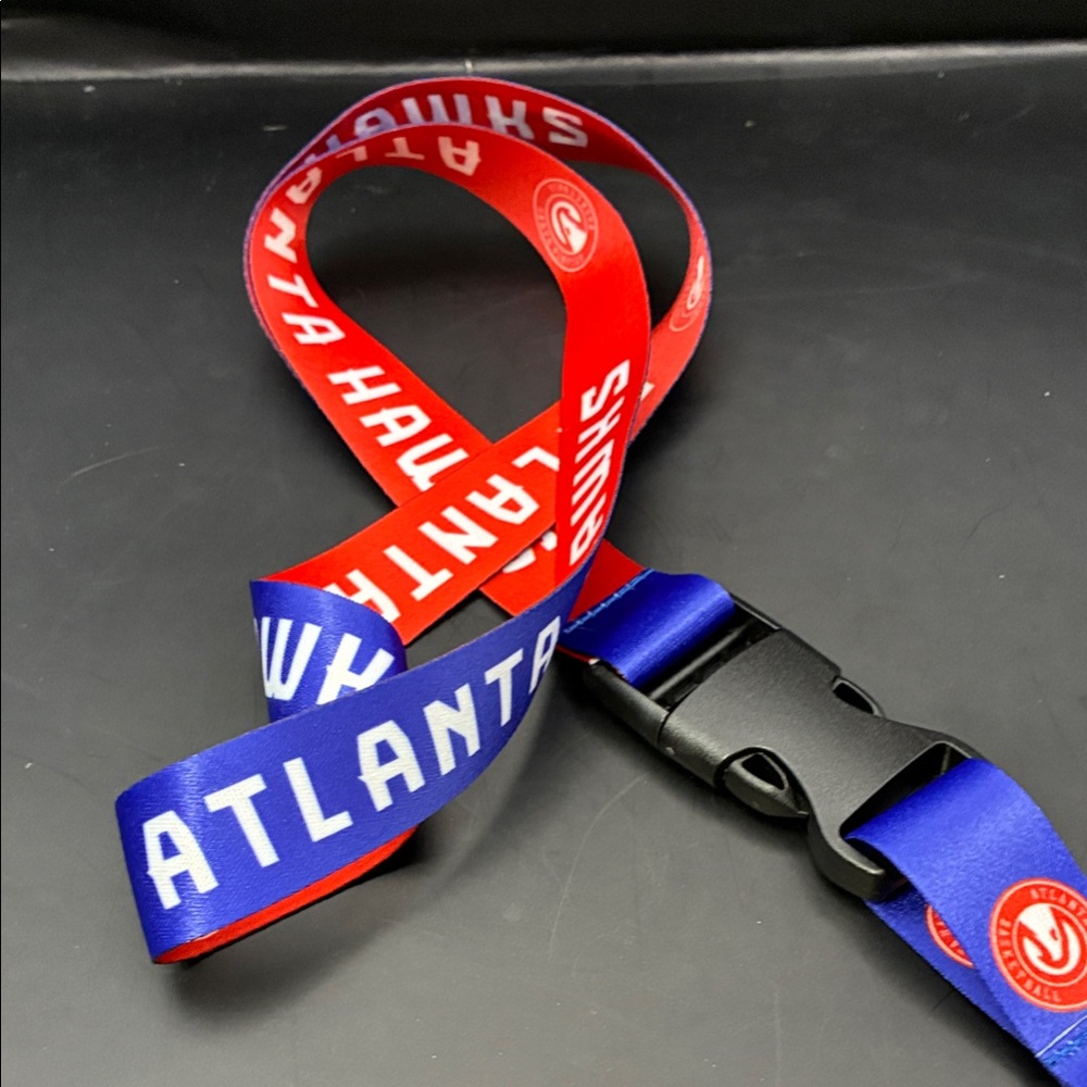 NBA Atlanta Hawks Red and Blue Lanyard